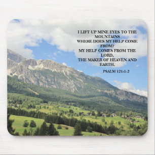 Inspirierendes christliches Bibelvers-Foto eines B Mousepad