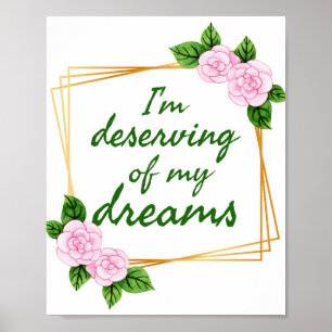 Inspirierendes Design für starke Menschen, die Trä Poster