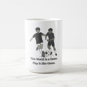 Inspirierendes Fußball-T-Shirt für Kinder Kaffeetasse