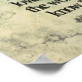 inspirierendes Gandhi-Friedensziffer-Typografie-Po Poster (Ecke)