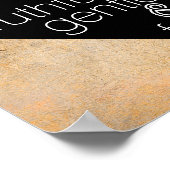 inspirierendes Gandhi Zitat-Poster modernen Chic Poster (Ecke)