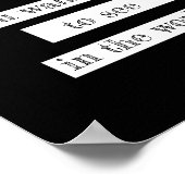 inspirierendes Gandhi Zitat-Poster modernen Chic Poster (Ecke)