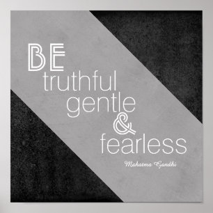 inspirierendes Gandhi Zitat-Poster moderner chic g Poster