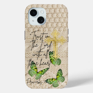 Inspirierendes Glaubensstrickwaren Grüner Schmette Case-Mate iPhone Hülle