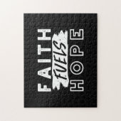 Inspirierendes Glaubenszitat – Glaube nährt Hoffnu Puzzle (Vertikal)