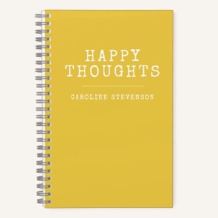 inspirierendes Glücksangebot in gelbem Individuell Notizblock