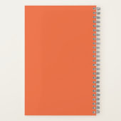 inspirierendes Glücksangebot in Orange Personalisi Notizblock (Rückseite)