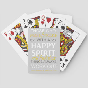 inspirierendes Gordon B. Hinckley LDS-Zitat Spielkarten