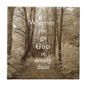 Inspirierendes Gott-Zitat; Fliese