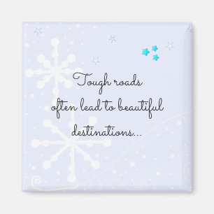 Inspirierendes hartes Lebenszitat Magnet