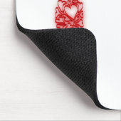 inspirierendes Herzkreuz Mousepad (Ecke)