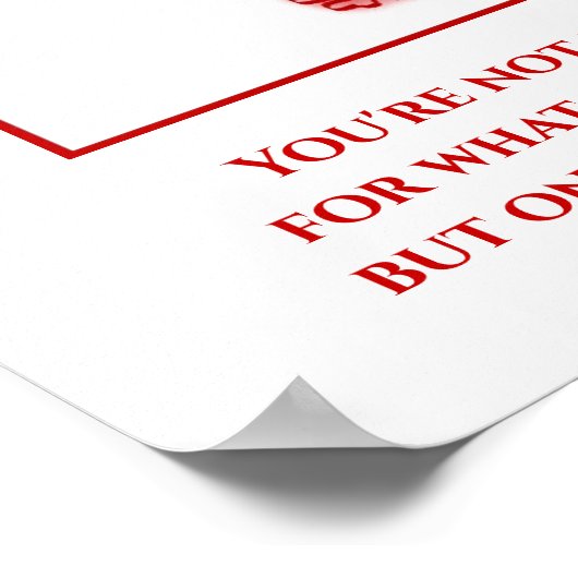 inspirierendes Herzkreuz-Poster Poster (Ecke)