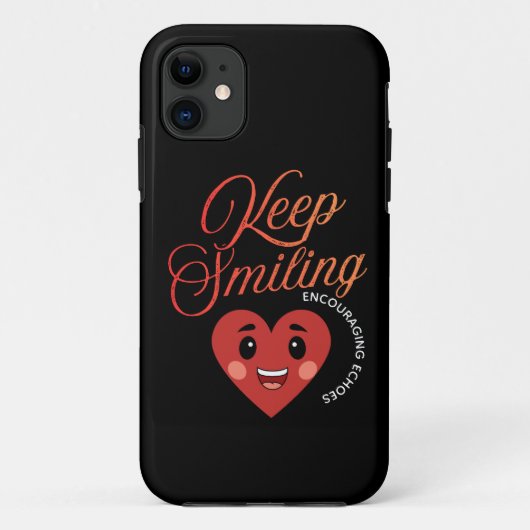 Inspirierendes iPhone-Case 'Weiterlächeln' Case-Mate iPhone Hülle (Rückseite)