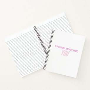 Inspirierendes Journal Notizblock