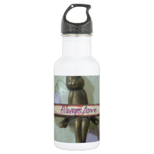 Inspirierendes Kaninchen: Immer Liebeszeichen Kuns Edelstahlflasche