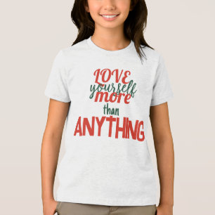 Inspirierendes Kinder-T-Shirt Tri-Blend Shirt
