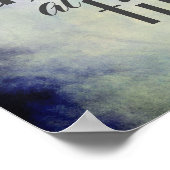 inspirierendes künstlerisches Zitat Poster (Ecke)