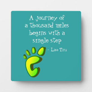 inspirierendes Lao Tzu Zitat Fotoplatte