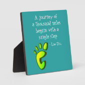 inspirierendes Lao Tzu Zitat Fotoplatte (Vorderseite)