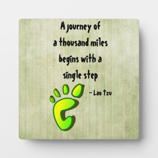 inspirierendes Lao Tzu Zitat Fotoplatte (Vorderseite)