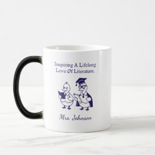 Inspirierendes Lebenslanges Design für Literaturli Verwandlungstasse
