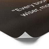 Inspirierendes Lesewandkunst-Zitat Poster (Ecke)