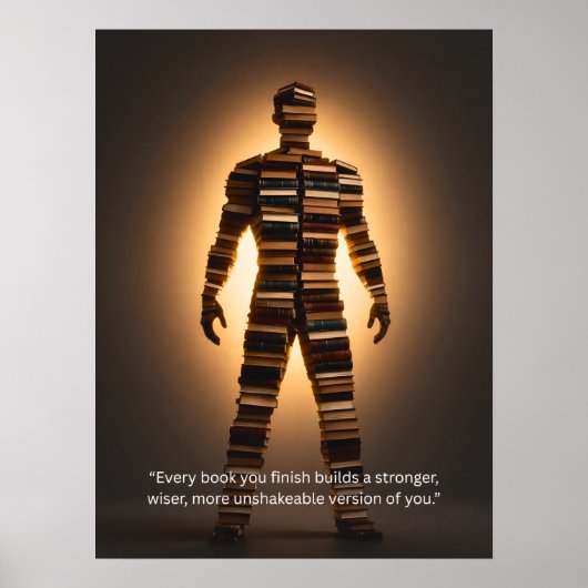 Inspirierendes Lesewandkunst-Zitat Poster (Vorne)