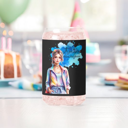 Inspirierendes Mädchen-Grafik Dosenglas (Insitu (Geburtstag))