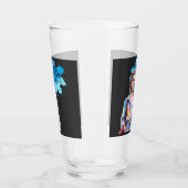 Inspirierendes Mädchen Grafik Glas (Links)