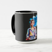 Inspirierendes Mädchen Grafik Tasse (Vorderseite Links)