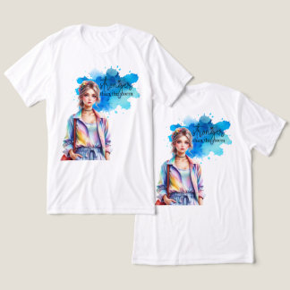 Inspirierendes Mädchen Grafik Tri-Blend Shirt
