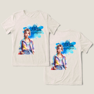 Inspirierendes Mädchen Grafik Tri-Blend Shirt