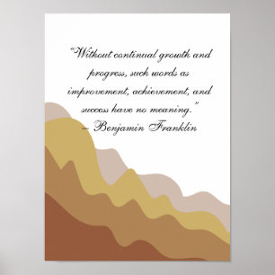 inspirierendes minimalistisches Design Poster