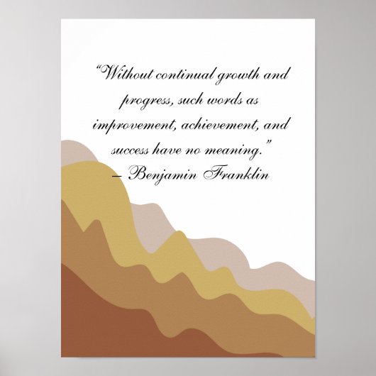 inspirierendes minimalistisches Design Poster (Vorne)