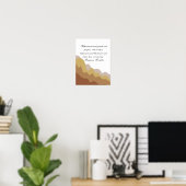 inspirierendes minimalistisches Design Poster (Heimbüro)