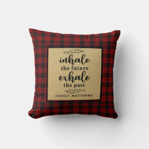 Inspirierendes Motivationszitat Lumberjack Buffalo Kissen