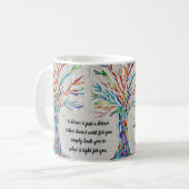 inspirierendes Motivierend Zitat Kaffeetasse (Vorderseite Links)