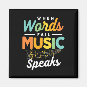 Inspirierendes Musikzitat Musiker Musikliebhaber M Magnet