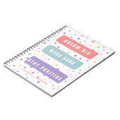 Inspirierendes Notizbuch Notizblock (Linke Seite)