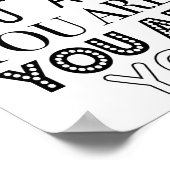 Inspirierendes Patientenplakat Poster (Ecke)