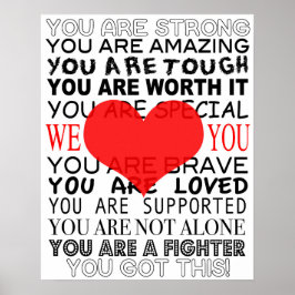 Inspirierendes Patientenplakat Poster