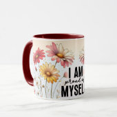 Inspirierendes/Positives Blumen-Zitat-Wrap Tasse (Vorderseite Links)