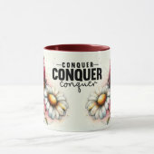 Inspirierendes/Positives Blumen-Zitat-Wrap  Tasse (Zentrum)