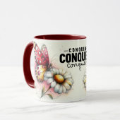 Inspirierendes/Positives Blumen-Zitat-Wrap  Tasse (Vorderseite Links)
