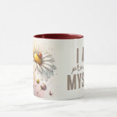Inspirierendes/Positives Blumen-Zitat-Wrap  Tasse (Zentrum)