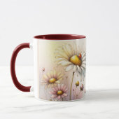 Inspirierendes/Positives Blumen-Zitat-Wrap  Tasse (Links)