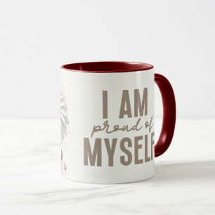 Inspirierendes/Positives Blumen-Zitat-Wrap  Tasse