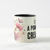 Inspirierendes/Positives Blumenzitat Wrap  Tasse (Zentrum)
