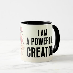 Inspirierendes/Positives Blumenzitat Wrap  Tasse