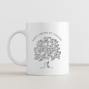 Inspirierendes positives Denkweise-Zitat Kaffeetasse